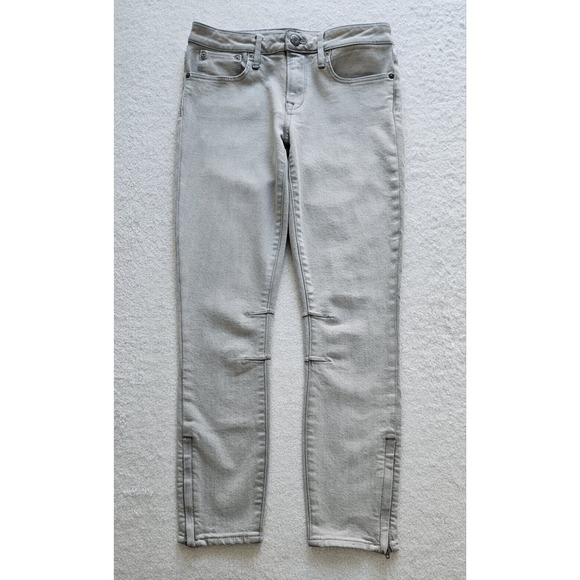HELMUT LANG runway skinny-stretch crop ankle-zip goop fave travel jeans $245 25 - Picture 2 of 14